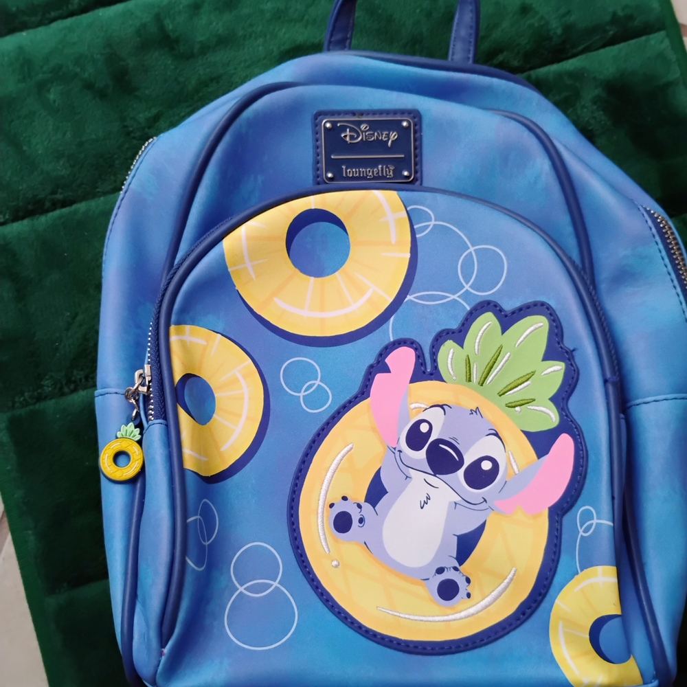 Loungefly Blue Stitch Kids Backpack